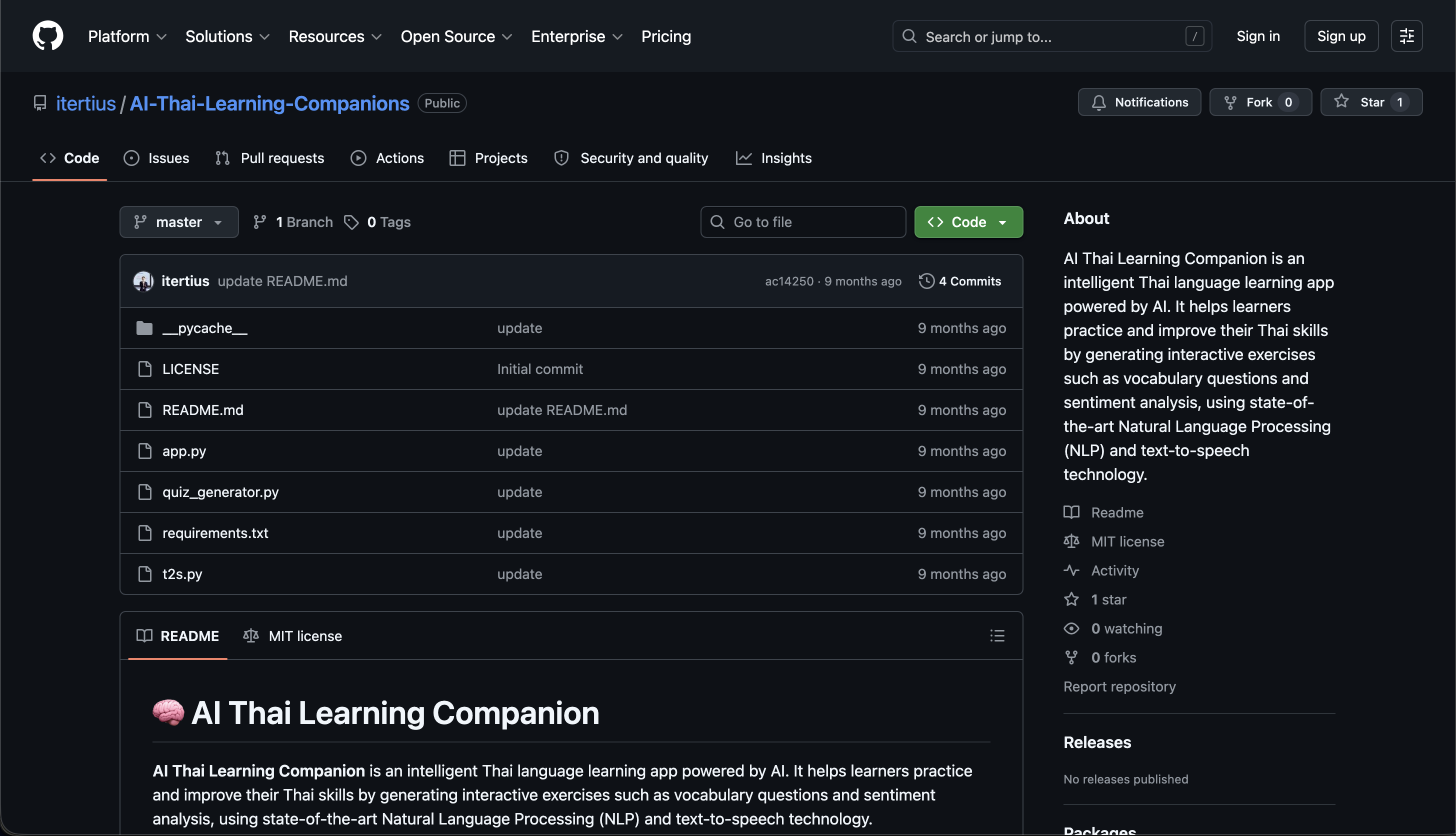 AI Thai Learning